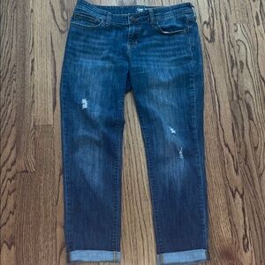 GAP Boyfriend Fit Denim Jeans - Dark Blue